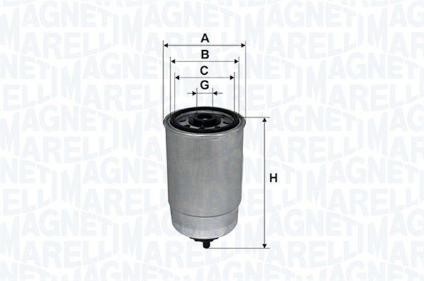 MAGNETI MARELLI Kütusefilter 153071760647